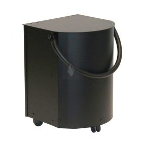 Pelletkosár, fekete, gurulós