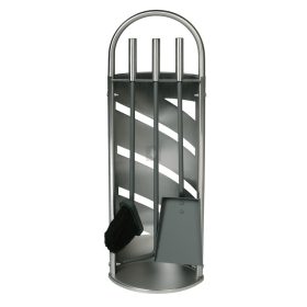 Kandallótisztító készlet, matt acél, 3 részes