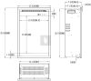 Afena 3D 40x60 Fekete Beépíthető elektromos kandalló