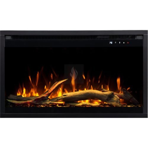  Afena 3D 80x60 Fekete Beépíthető elektromos kandalló