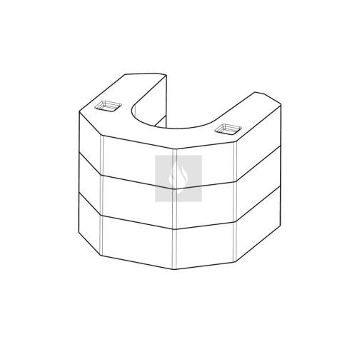 Hőtároló szett Romotop LUANCO N kandallókályhához