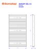 Hátsó hőtároló szett SOLID design kandallóhoz