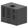 HITZE CUBO CF 700 Légfűtéses kandallókályha 20mm burkolattal