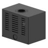 HITZE CUBO CF 700 Légfűtéses kandallókályha 4mm burkolattal