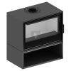 HITZE CUBO CF 800 Légfűtéses kandallókályha 20mm burkolattal
