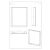 FRAME D3G RAM06 keskeny beépítő keret standard