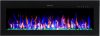DIANA 153 fekete beépíthető elektromos kandalló mobil applikációval