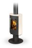 Romotop EVORA T 10 kerámia Kandallókályha - Galambszürke