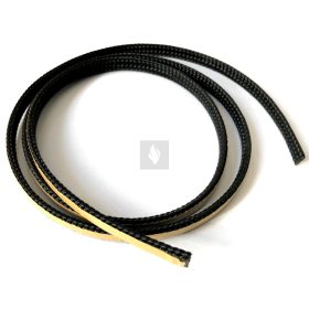 Hőálló lapostömítés 8x2mm szőtt öntapadó fekete