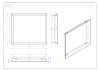 RAM04 süllyesztett beépítő keret Romotop HEAT H2N - HW2N kandallóbetéthez