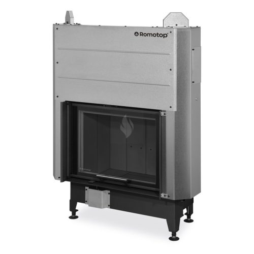 Romotop HEAT 3G L 66.50.06 Légfűtéses kandallóbetét, fekete béléssel