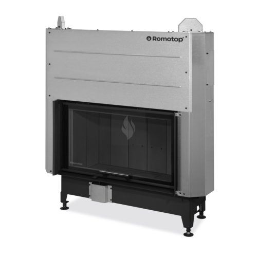 Romotop HEAT 3G L 88.50.06 Légfűtéses kandallóbetét, fekete béléssel