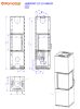 Romotop HARMONY L HA hőtárolós Kerámia Design kandalló - Dió