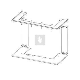 RAM13 takarókeret Romotop HEAT HC3LH kandallóbetéthez