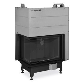   Romotop HEAT L 3G L 65.51.40.26 Légfűtéses kandallóbetét, fekete béléssel
