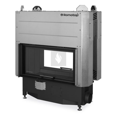 Romotop HEAT T 3G L 88.50.06 Légfűtéses kandallóbetét, fekete béléssel