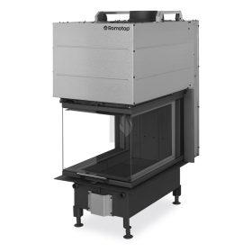   Romotop HEAT U 3G L 50.52.70.26 Légfűtéses kandallóbetét fekete béléssel