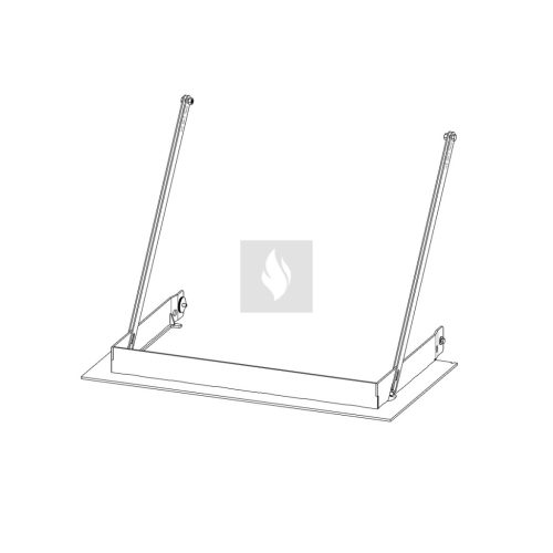 RAM15 terhelhető beépítést elősegítő felső fémkeret Romotop Impression IC2LF kandallóbetéthez