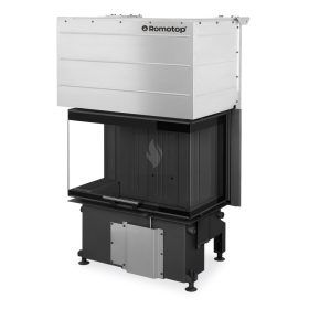   Romotop IMPRESSION C 3g L 74.51.37.26 Légfűtéses kandallóbetét fekete béléssel
