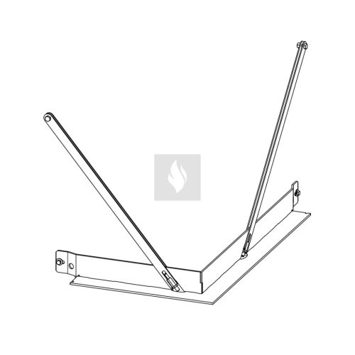 RAM15 terhelhető beépítést elősegítő felső fémkeret Romotop Impression IC2LG kandallóbetéthez