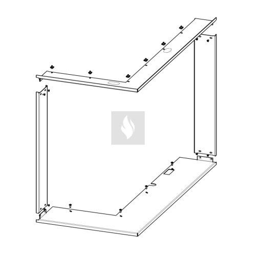 RAM12 takarókeret Romotop Impression IC2LH kandallóbetéthez