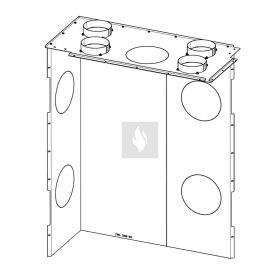 Konvekciós burkolat Romotop Impression I R/L 2LH kandallóbetéthez