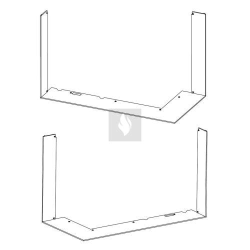 RAM14 takarókeret Romotop Impression I R/L 2LH kandallóbetéthez