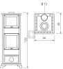 ITC DECOR C (exDAFNE OVEN) Légfűtéses kandallókályha sütővel