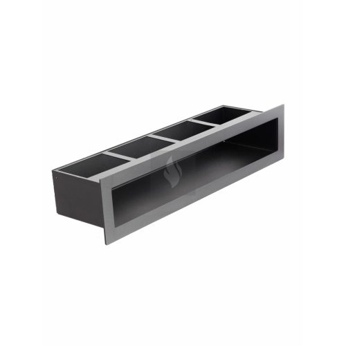 MINIMAL EGYENES SZELLŐZŐRÁCS FEKETE 450X100 mm
