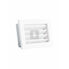 RÖGZÍTETT ZSALUS SZELLŐZŐRÁCS FEHÉR 190X170 mm