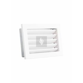 RÖGZÍTETT ZSALUS SZELLŐZŐRÁCS FEHÉR 200X145 mm