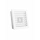 RÖGZÍTETT ZSALUS SZELLŐZŐRÁCS FEHÉR 220X220 mm