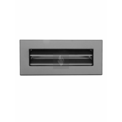 RÖGZÍTETT ZSALUS SZELLŐZŐRÁCS FEKETE 220X95 mm