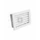 RÖGZÍTETT ZSALUS SZELLŐZŐRÁCS FEHÉR 240X170 mm