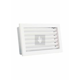 RÖGZÍTETT ZSALUS SZELLŐZŐRÁCS FEHÉR 325X195 mm