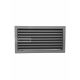 RÖGZÍTETT ZSALUS SZELLŐZŐRÁCS FEKETE 450X240 mm