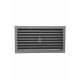 RÖGZÍTETT ZSALUS SZELLŐZŐRÁCS FEKETE 450X240 mm