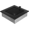 Egyszerű Szellőzőrács Fekete 17X17cm Zsalus