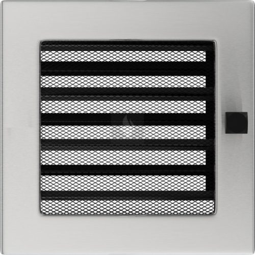 Egyszerű Szellőzőrács Inox 17X17cm Zsalus
