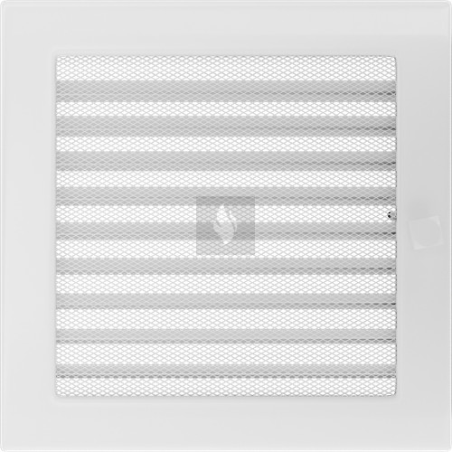 Egyszerű Szellőzőrács Fehér 22X22cm Zsalus