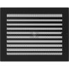 Egyszerű Szellőzőrács Fekete 22X30cm Zsalus