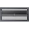 Egyszerű Szellőzőrács Grafit 22X45cm Zsalus