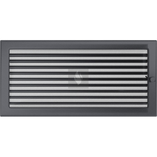 Egyszerű Szellőzőrács Grafit 22X45cm Zsalus