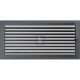 Egyszerű Szellőzőrács Grafit 22X45cm Zsalus