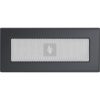 Egyszerű Szellőzőrács Grafit 11x24cm