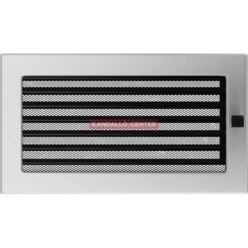 Egyszerű Szellőzőrács Inox 17X30cm Zsalus