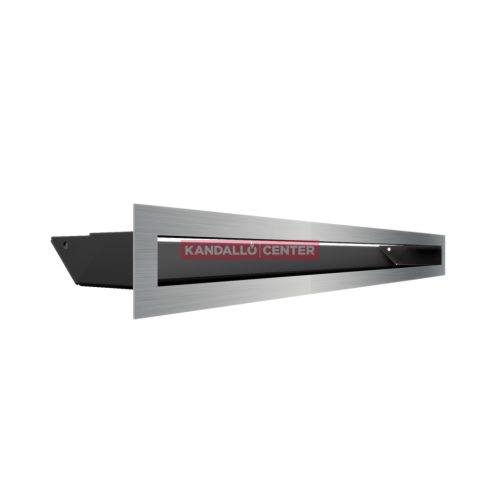 MINIMAL Szellőzőrács Inox 6x80cm hátfallal SF