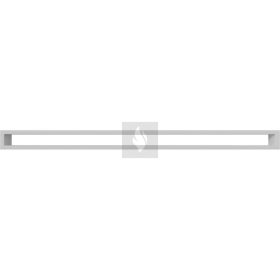 MINIMAL Fehér Kandalló Szellőzőrács 6x100cm hátfal nélkül