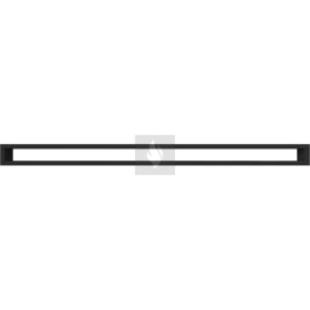 MINIMAL Fekete Kandalló Szellőzőrács 6x100cm hátfal nélkül