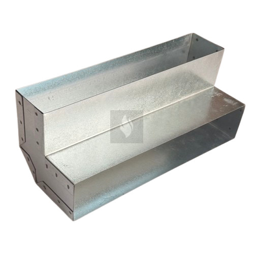TÉGLALAP CSATORNA KÖNYÖK TÉRBELI 90° 200 X 50 mm